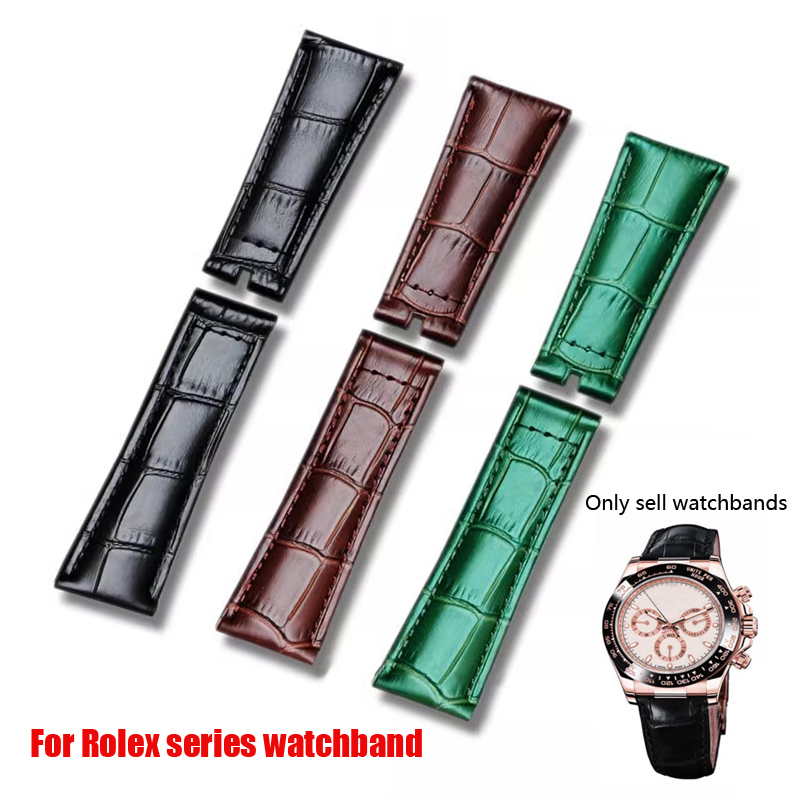Luxury Watch Jaeger Lecoultre - 20 mm Echtleder-Uhrenarmband für Rolex Daytona