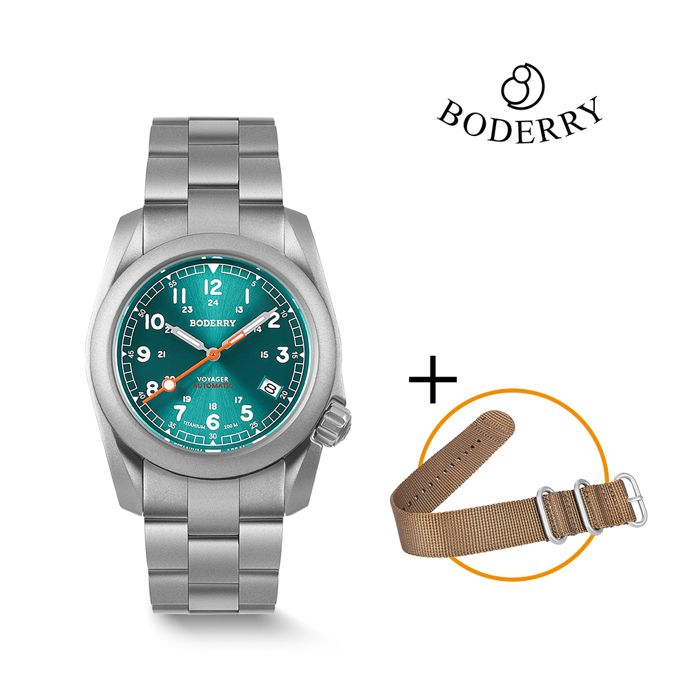Titanium Sport Watch - Boderry Field Watches Titan Automatische Taucheruhr