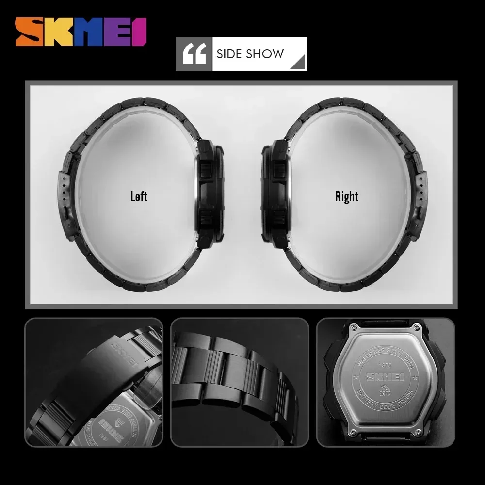 SKMEI 1370 Luxus Voller Stahl  – Luxury Watch Zone Bewertung und Preis