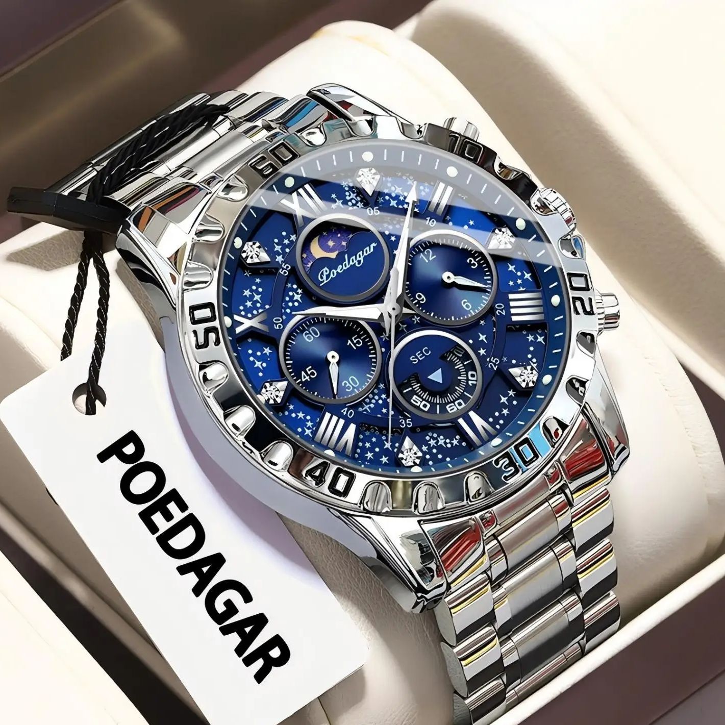 POEDAGAR Luxus Mode Mann Uhr W – Luxury Watch Zone Bewertung und Preis