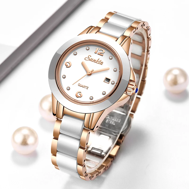 Sunkta Mode Lässig Quarz Frau  – Luxury Watch Women Bewertung und Preis